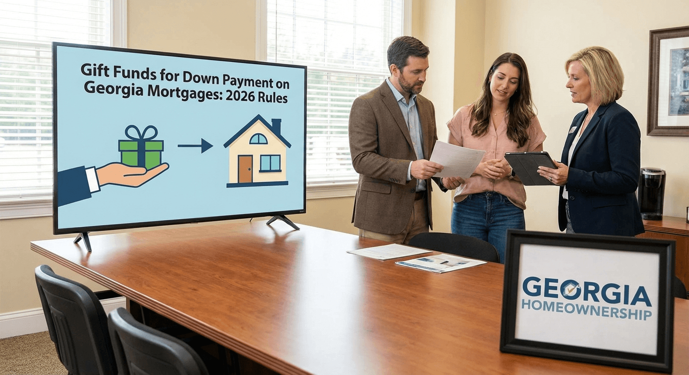 Gift Funds for Down Payment on Georgia Mortgages: 2026 Rules