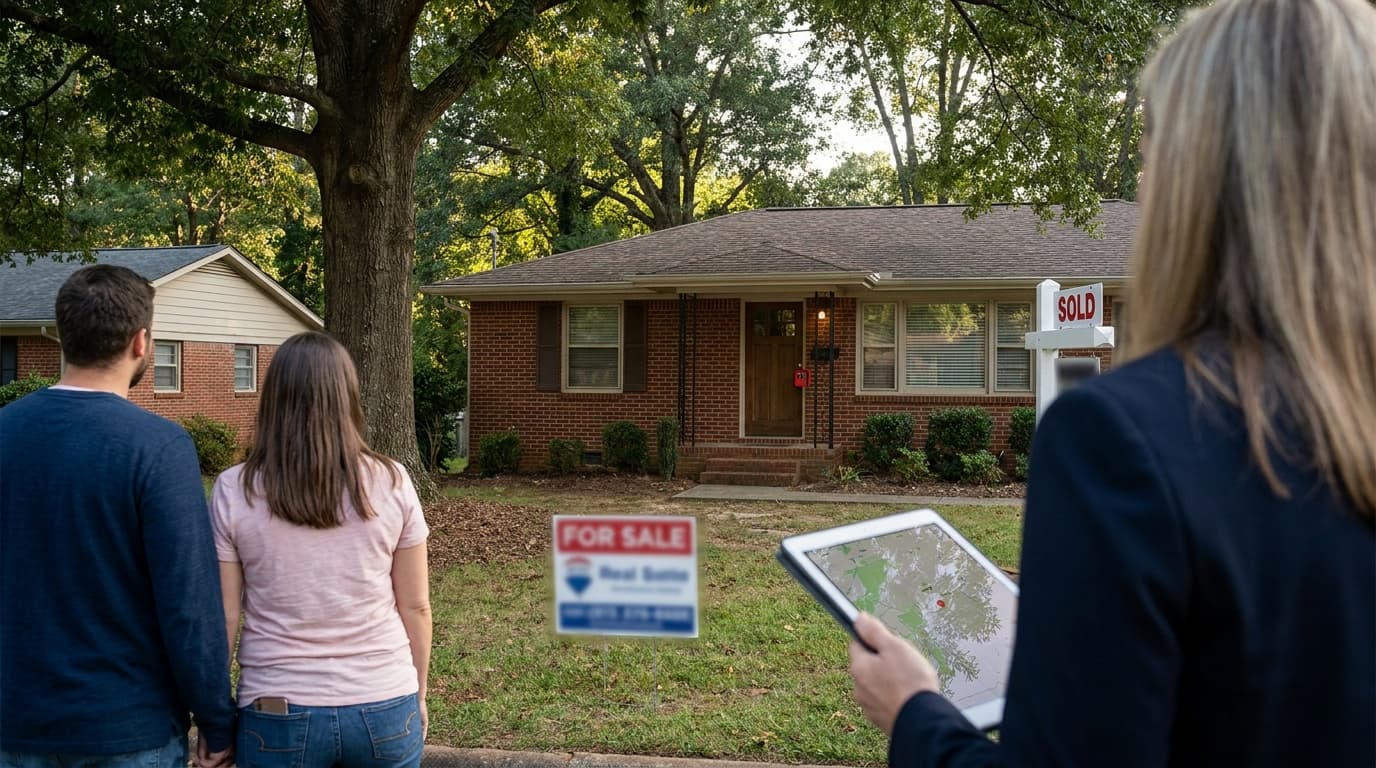 Wall Street investor-owned homes in metro Atlanta, illustrating a ban on large institutional investors buying more houses