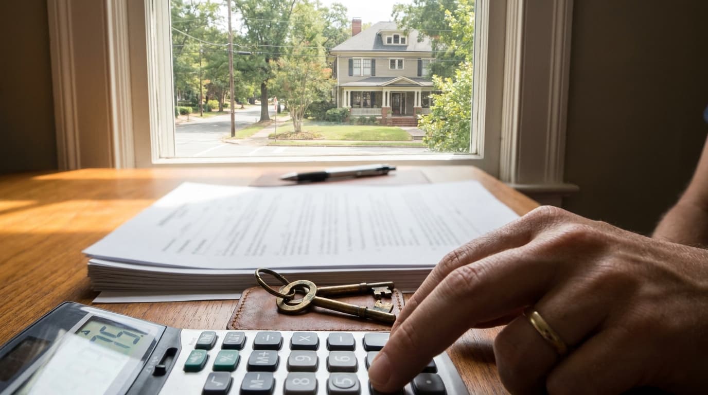Fed building with a rising-rate chart, for Georgia borrowers waiting to refinance their mortgage.